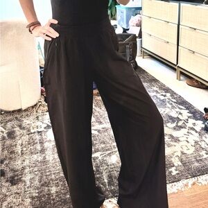 lululemon athletica Black Wide Leg Pants
